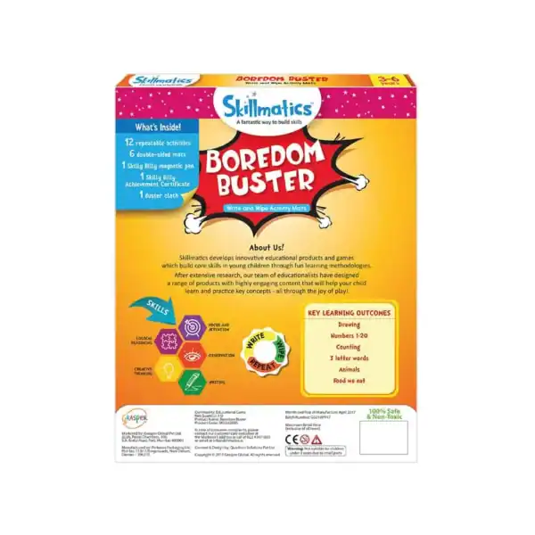 Boredom Buster - Write and Wipe Educational Activity Game For Kids - imagine 2