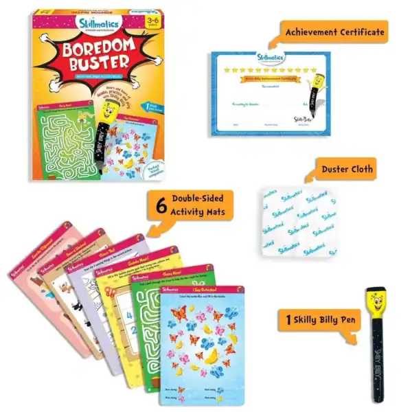 Boredom Buster - Write and Wipe Educational Activity Game For Kids - imagine 3