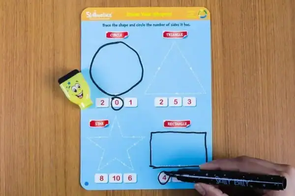 Shapes And Patterns - The Foundational Roots Of Learning In The Early Years - Write and Wipe Activity Game For Kids - imagine 7