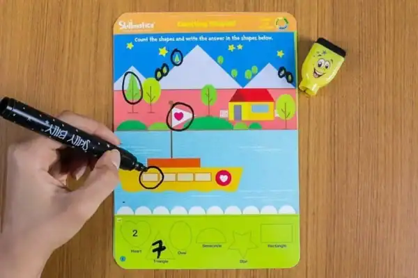 Shapes And Patterns - The Foundational Roots Of Learning In The Early Years - Write and Wipe Activity Game For Kids - imagine 4