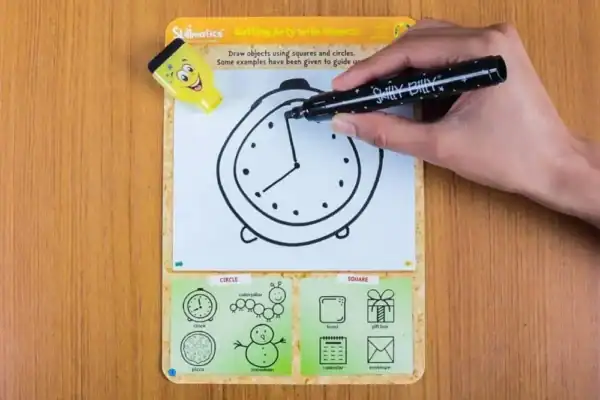 Shapes And Patterns - The Foundational Roots Of Learning In The Early Years - Write and Wipe Activity Game For Kids - imagine 5