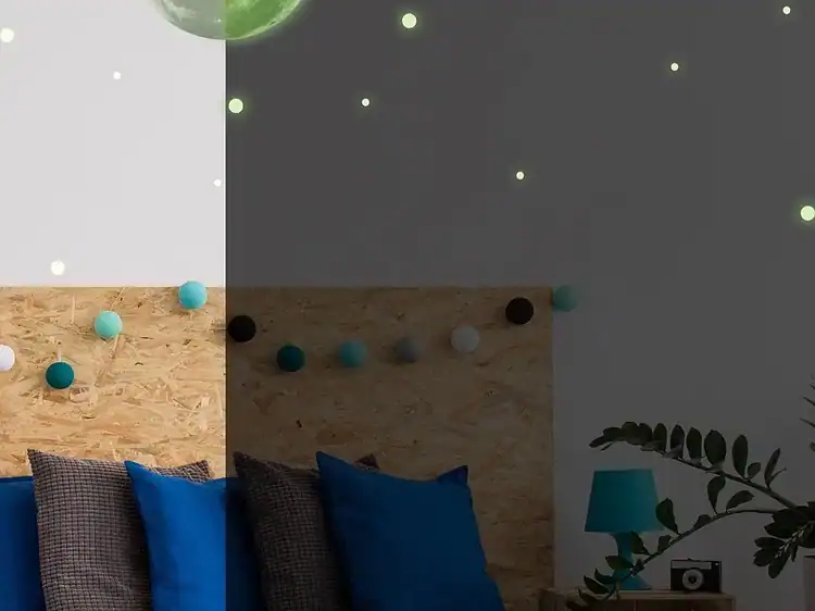 Jerplastia iluminat pentru camera copilului, decor pentru camera bebelușilor.