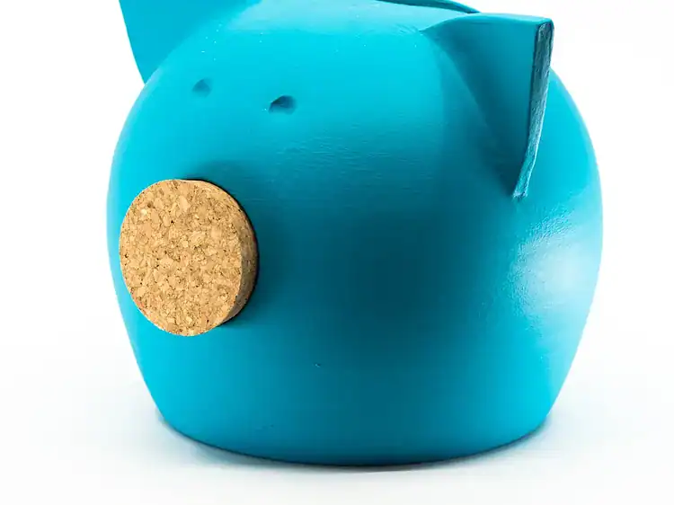 1. Jucărie casetă pentru copii în formă de pig 3D, culoare albastră, decor pentru camera copilului.