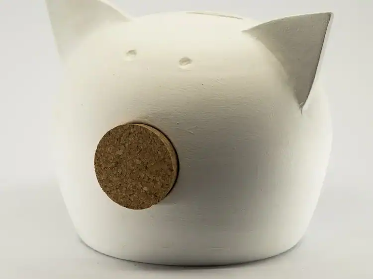 Jucărie pentru copii, porcușor decorativ din lemn pentru cameră de joacă.