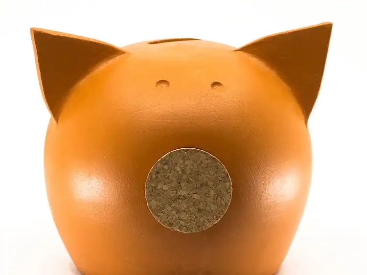 Porc cu buzunare pentru economii, în formă de porc, decor pentru camerele copiilor.