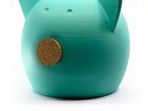 1. Jucărie casuță de păpuși în formă de porcușor, turcoaz, pentru copii.