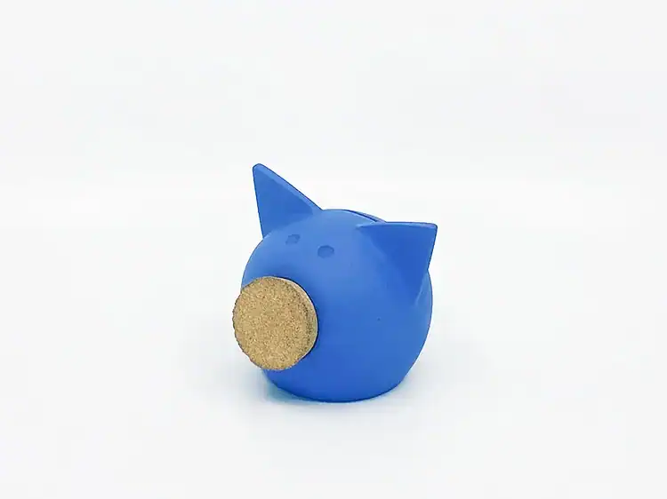 1. Jucărie porcușor de pluș albastru pentru copii, decor de cameră și jucărie educativă.