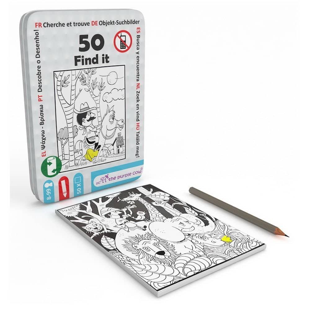 50 de provocari - Gaseste detaliul - - Setul contine: un creion si 50 de provocari de diferite nivele