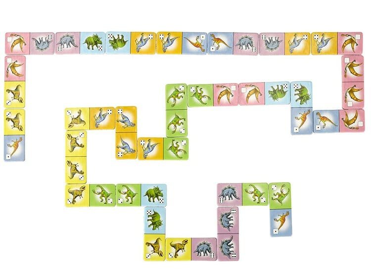 Piese de joc din plastic cu animale preistorice pentru copii.