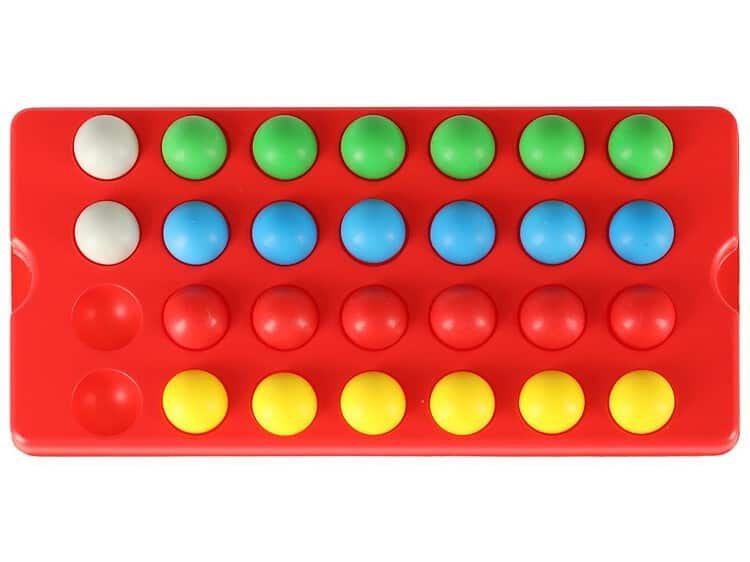 1. Jucarie educativa cu bile colorate pentru copii, dezvoltare motricitate.