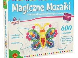 110 characters: Jucarie magnetica Mozaic pentru copii, set educativ cu 600 elemente colorate pentru dezvoltare creativă.