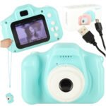 Camera video digitală mini HD 2.0" - Aparat foto digital pentru copii cu un ecran de 2". Realizează fotografii la calitate HD. Filtrele de culoare și suprapunerile sunt disponibile pentru a adăuga varietate fotografiilor. Camera poate înregistra videoclipuri cu sunet. În plus
