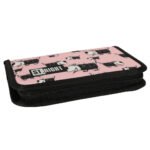 BAMBINO două clapetă creion caz roz câini roz - Trusa de creioane Bambino - o mulțime de compartimente și accesorii pentru ca toate accesoriile școlare să aibă locul lor. De asemenea