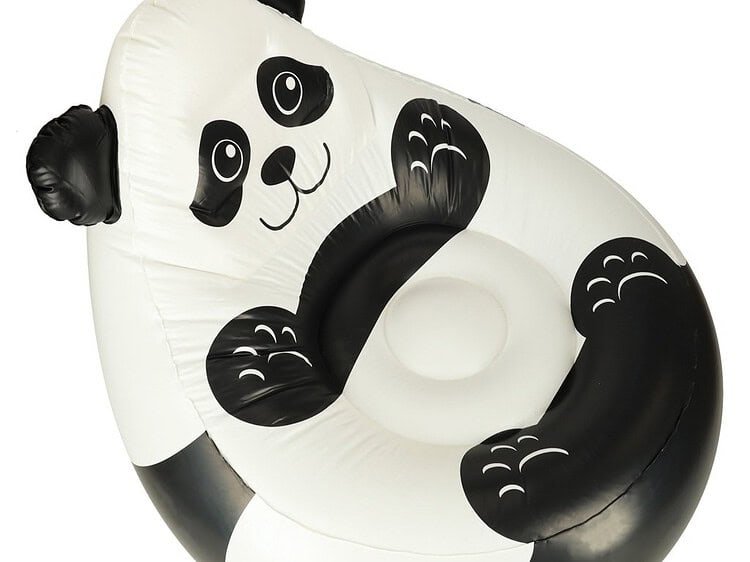 Panda jucarie pentru copii, colac de baie fericire, jucarii gonflabile pentru piscina, accesorii de joaca sigure pentru copii.