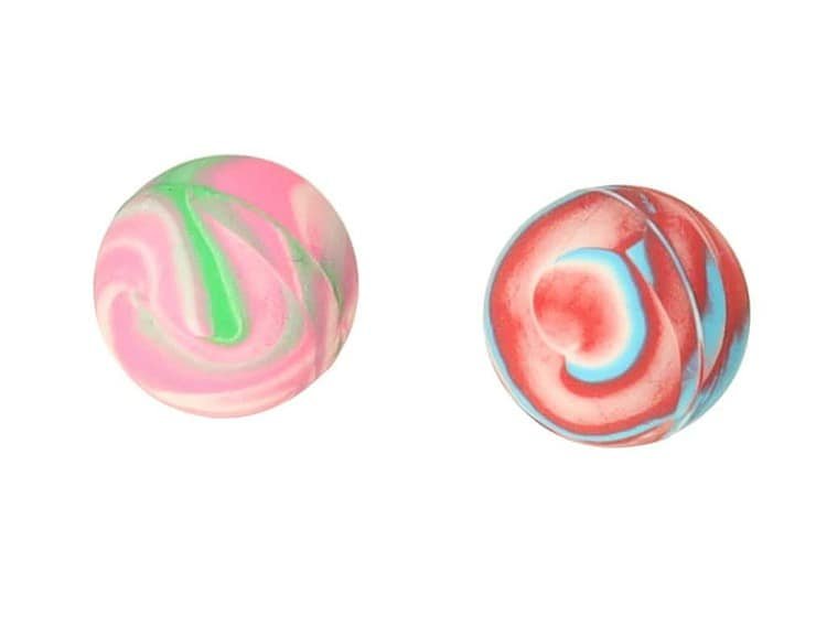 Colorate bile de joaca din silicon, marime medie, jucarii pentru copii, decorare jucarii copii.