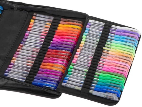Stilouri gel colorate în cutie 120 de bucăți + 120 de rezerve - imagine 7