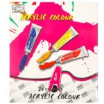 Vopsele acrilice artistice multicolore 24 tuburi -