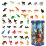 Figurine animale marine animale sălbatice dinozauri sălbatice set mix 48pcs - Un super set de figurine de animale. Va fura inima oricărui copil mic. Acestea vor stimula imaginația copilului mic și vor încuraja jocul creativ. Setul include până la 48 de figurine: dinozauri