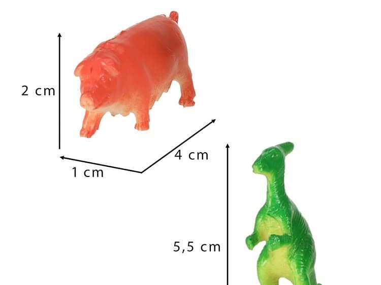 animale de safari și animale marine. Dimensiunile dinozaurului: 5