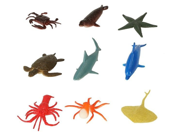 Figurine animale marine și preistorice pentru jucării copii, set educațional, joc și învățare.