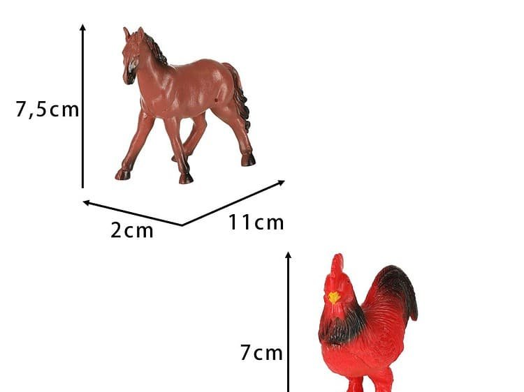 un berbec. Dimensiuni cocoș: 7x4x6