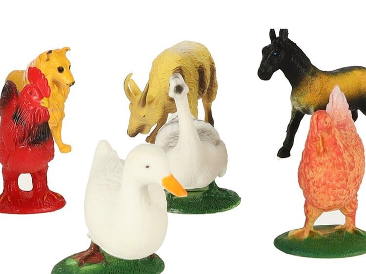 Animale de jucărie pentru copil, set figurine animale, jucării din plastic pentru copii.
