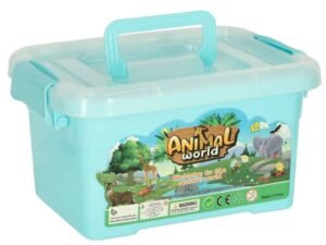 Figurine animale de grădina zoologică set de 19 el. -