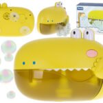 Bubble generator de spumă de baie de jucărie de spumă crocodil - Senzațional generator de spumă de crocodil. O jucărie de baie fantastică. Pur și simplu turnați lichidul de baie și apa și atașați jucăria cu ajutorul ventuzelor de baie. Alimentare: 2 baterii AA de 1