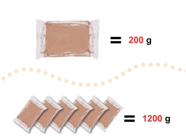 precum și ca produs de sine stătător. Jocul cu lut dezvoltă creativitatea și abilitățile manuale ale copilului. Greutatea argilei: 1200g (6 bucăți). Dimensiunile ambalajului: 22