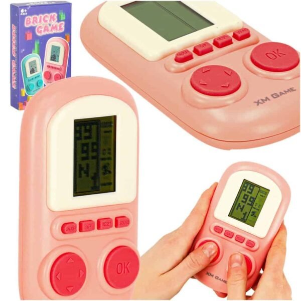 Electronic arcade joc consola portabil roz -