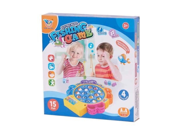 Familie joc de pescuit 15 pește + 4 tije - imagine 6