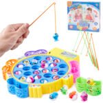 Familie joc de pescuit 24 de pește - Un joc fantastic pentru întreaga familie care implică pescuitul. Sursa de alimentare: 2 baterii AA 1