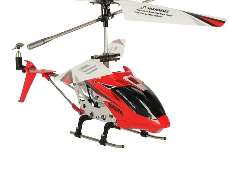 Jucarie elicopter radiocomandat pentru copii, design colorat și realist.