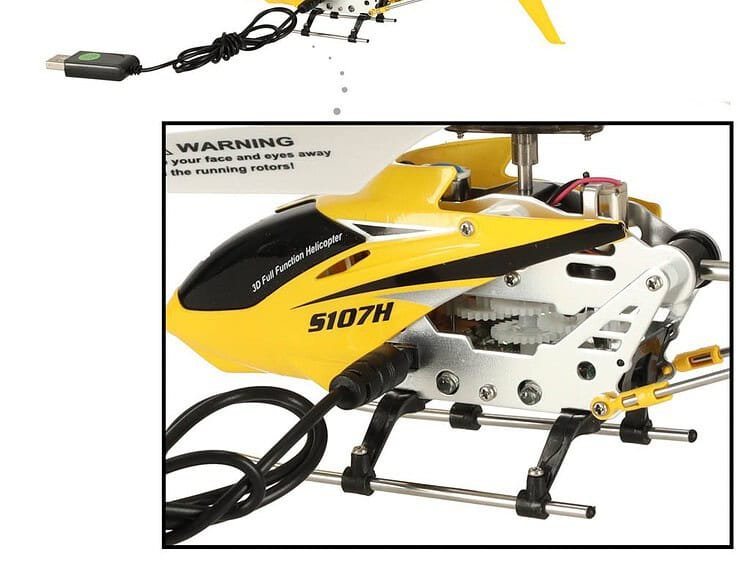 7 V 150 mAh. Timp de zbor: aprox. 5 minute. Timp de încărcare: aprox. 60min. Raza de acțiune aprox. 10m.