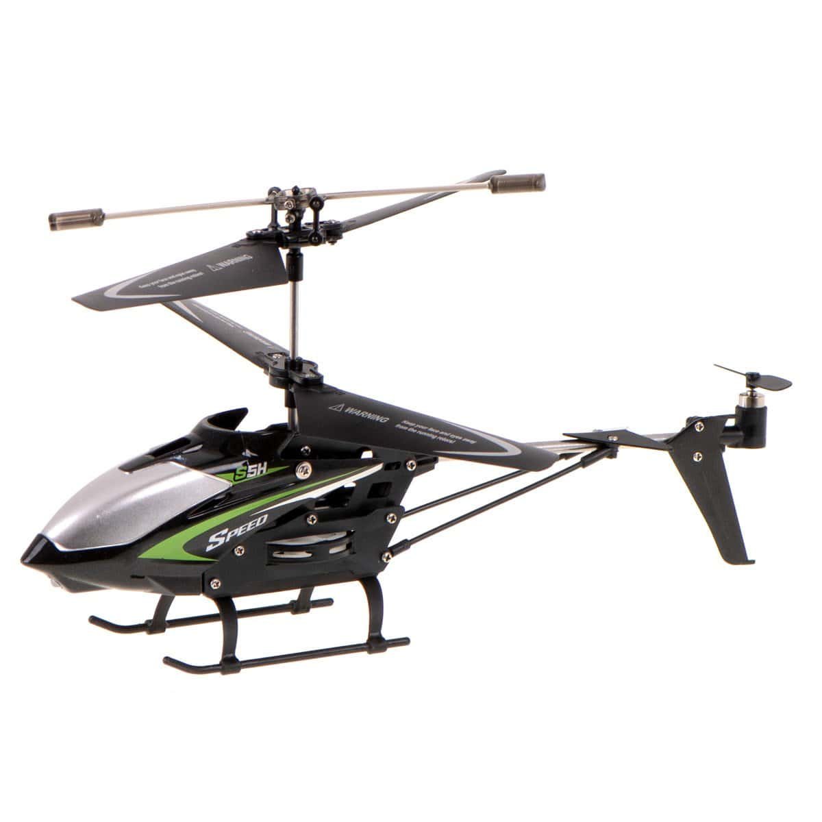 SYMA S5H 2.4GHz 2.4GHz RTF RC elicopter negru - Foarte ușor de pilotatStabilizare giroscopică a zboruluiConstrucție durabilă din aluminiu și plastic.