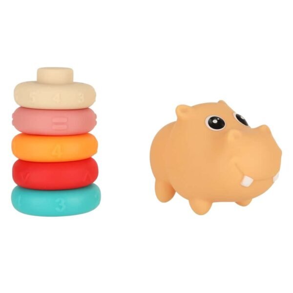 Hippo blocuri senzoriale blocuri educaționale moale puzzle de potrivire - Un hipopotam moale - o jucărie educativă care va ocupa orice copil mic pentru o lungă perioadă de timp! Numerele și semnele matematice de pe corpul animalului îi vor introduce pe copii în lumea matematicii. Material: silicon. Vârsta: 6+. Dimensiuni: 18 cm x 7 cm x 7 cm x 7 cm.