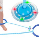 Hula hop picior sărituri minge luminoase LED albastru - O coardă de sărituri senzațională - hula hop pentru picior. O idee excelentă pentru petrecerea activă a timpului liber. Ușor de utilizat