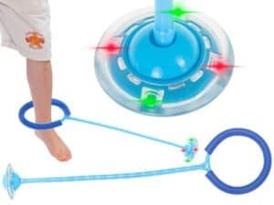Hula hop picior sărituri minge luminoase LED albastru - O coardă de sărituri senzațională - hula hop pentru picior. O idee excelentă pentru petrecerea activă a timpului liber. Ușor de utilizat