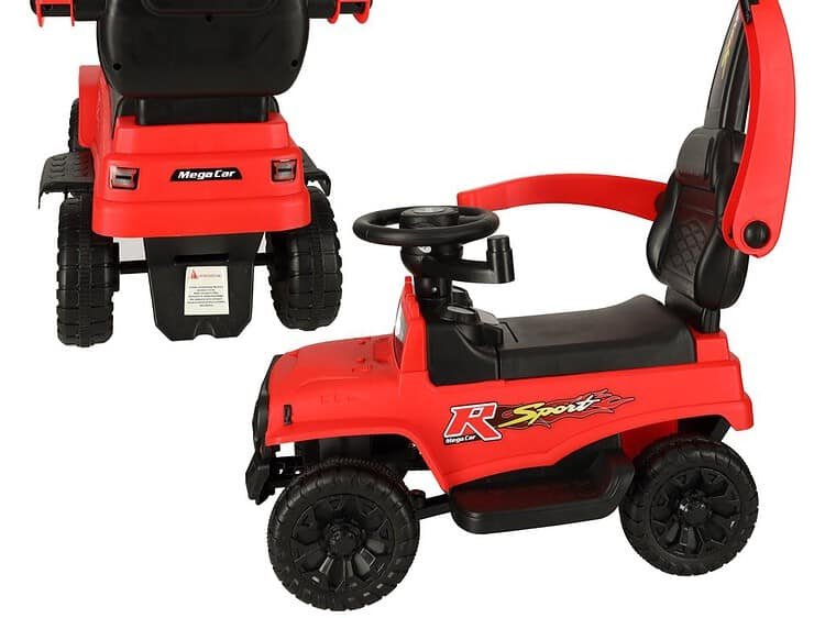 Jucărie electrică pentru copii, mașinuță sport roșie, design realist pentru distracție sigură.
