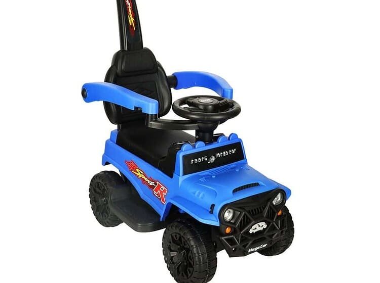 Off-road masina împinge plimbare masina cu sunet și lumini albastru -