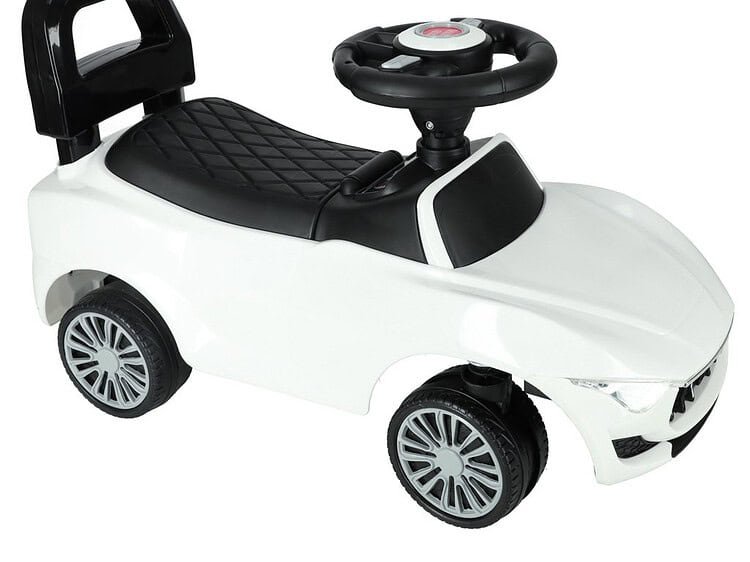 Mașină pentru cărucior cu sunet și lumini albe -