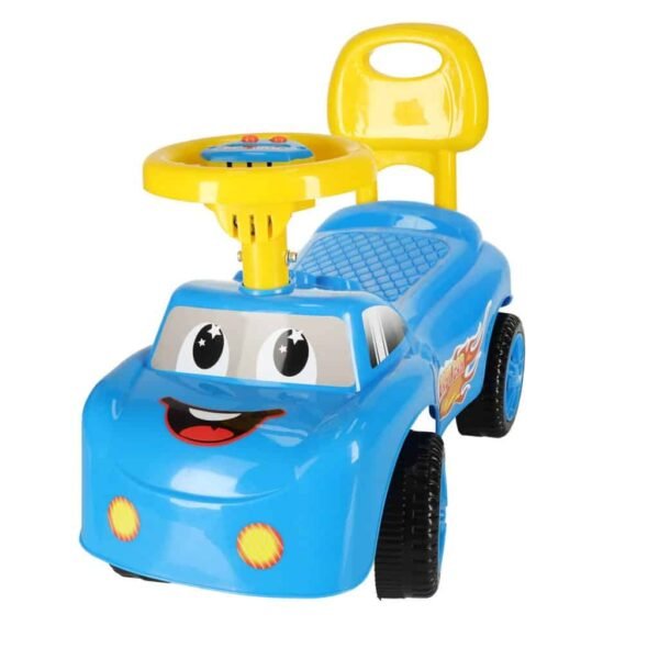 Zâmbet masina de împinge plimbare masina cu corn albastru - imagine 2