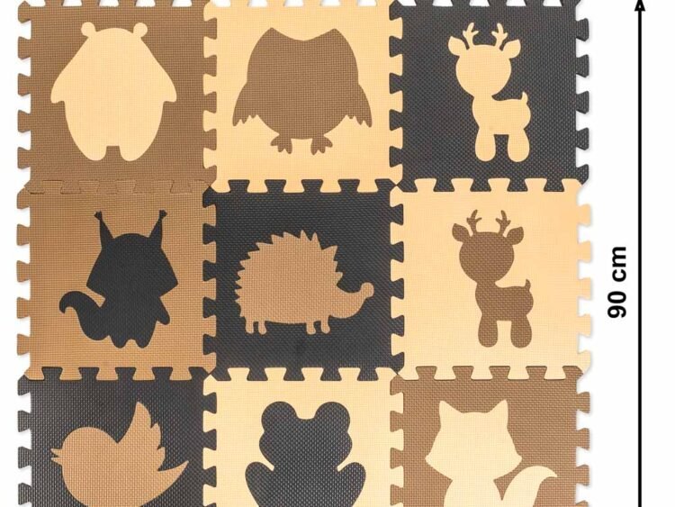 1. Pășește în lumea jucăriilor cu covorașe puzzle din burete pentru copii.