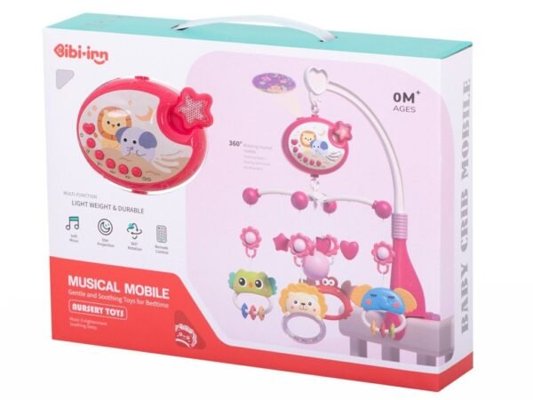 Lullaby star design carusel roz + telecomandă - imagine 8