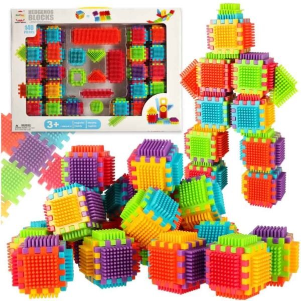 Blocuri de construcție creative de construcție waffle arici 140pcs - Blocuri creative de napolitane/bijuterii. Acestea îi vor oferi copilului dumneavoastră multe ore de joacă plină de bucurie. În timp ce se joacă