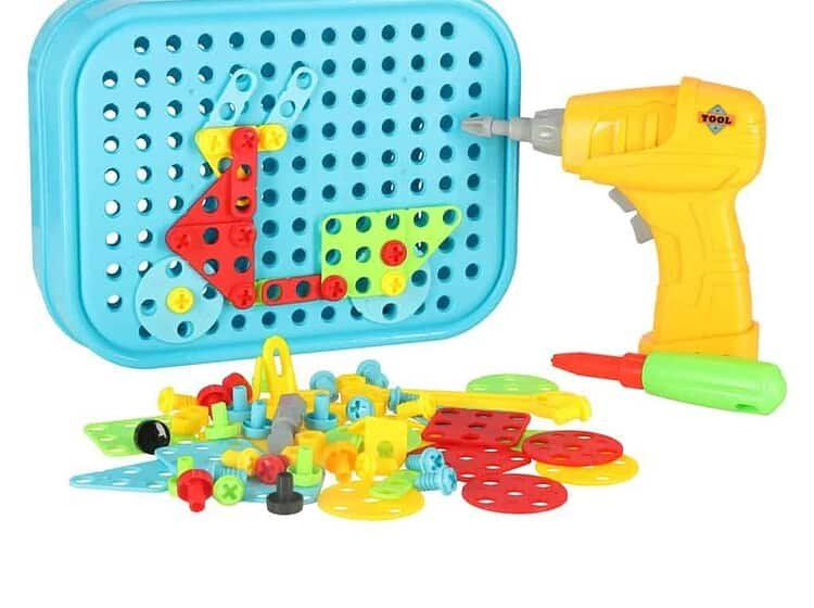 Jocuri de construit pentru copii | kit jucării de culoare pentru fetițe și băieți | jucării educative din plastic pentru copii.