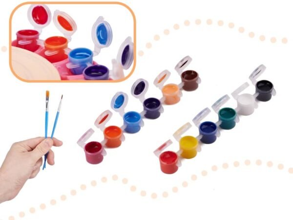 Set creativ de roată de olărit cu lut și vopsele 600g - imagine 6