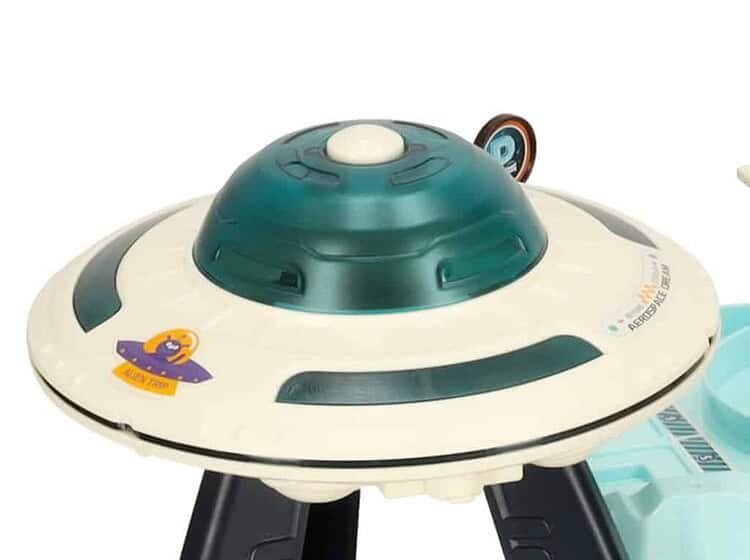 1. Jucarie educativă pentru copii, navetă spațială în stil cosplay pentru joacă creativă.