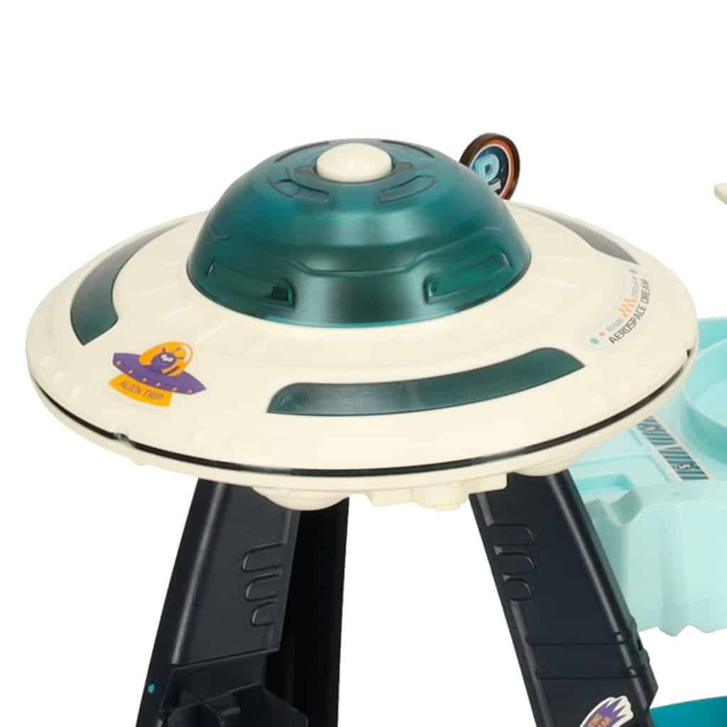 1. Jucarie educativă pentru copii, navetă spațială în stil cosplay pentru joacă creativă.