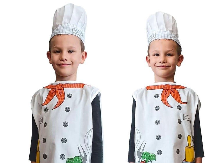 1. haine pentru copii bucatarie, costum de bucatarie pentru joaca, uniformă de bucatarie pentru copii.